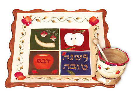 Rosh HaShanah Honey and Apple Plate